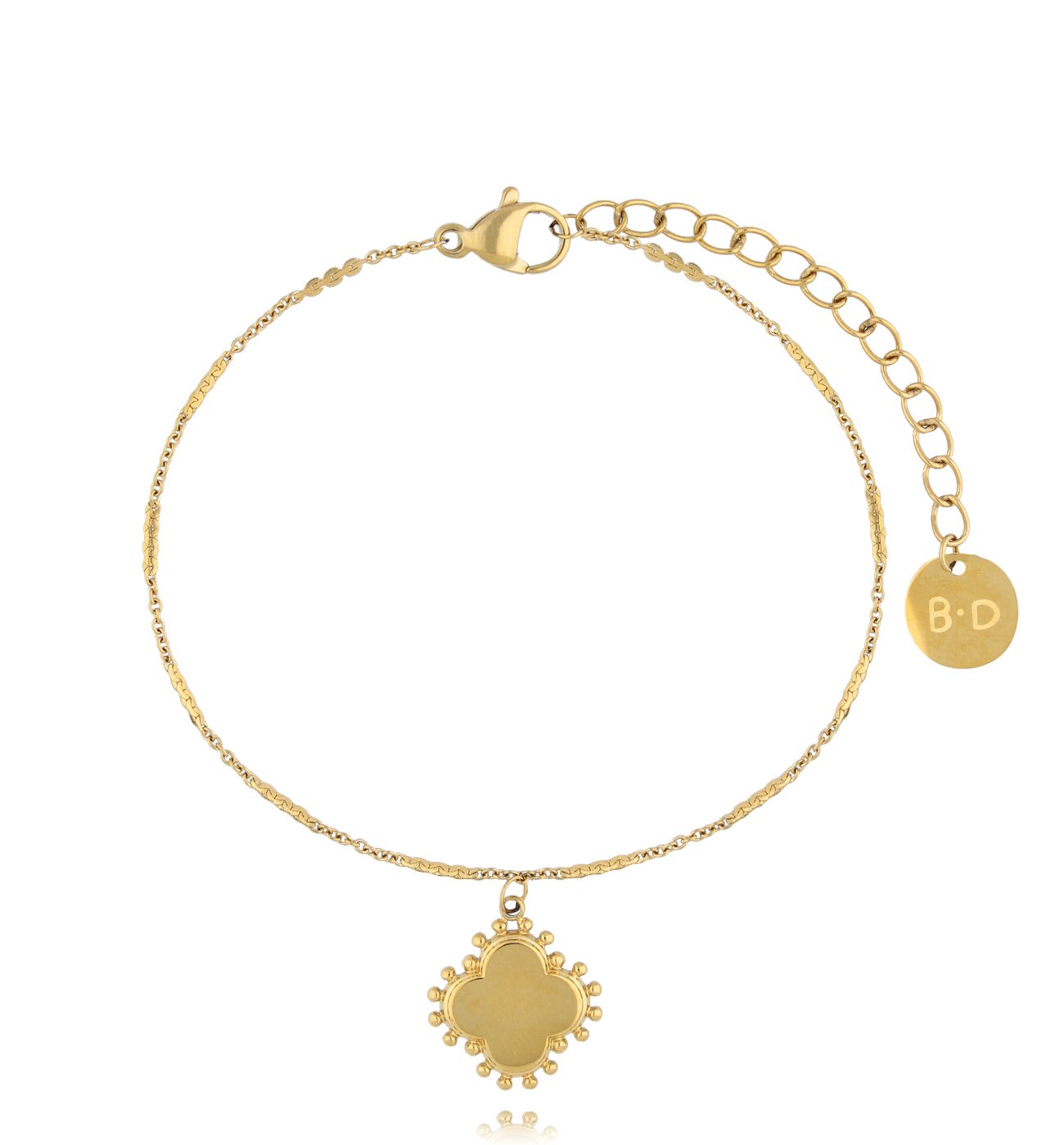 Bransoletka z koniczynką złota Clover BSY0101 - By Dziubeka