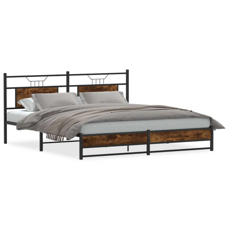 Łóżko metalowe WaszeMeble 183x213 cm brąz WM-3325110 1 szt.
