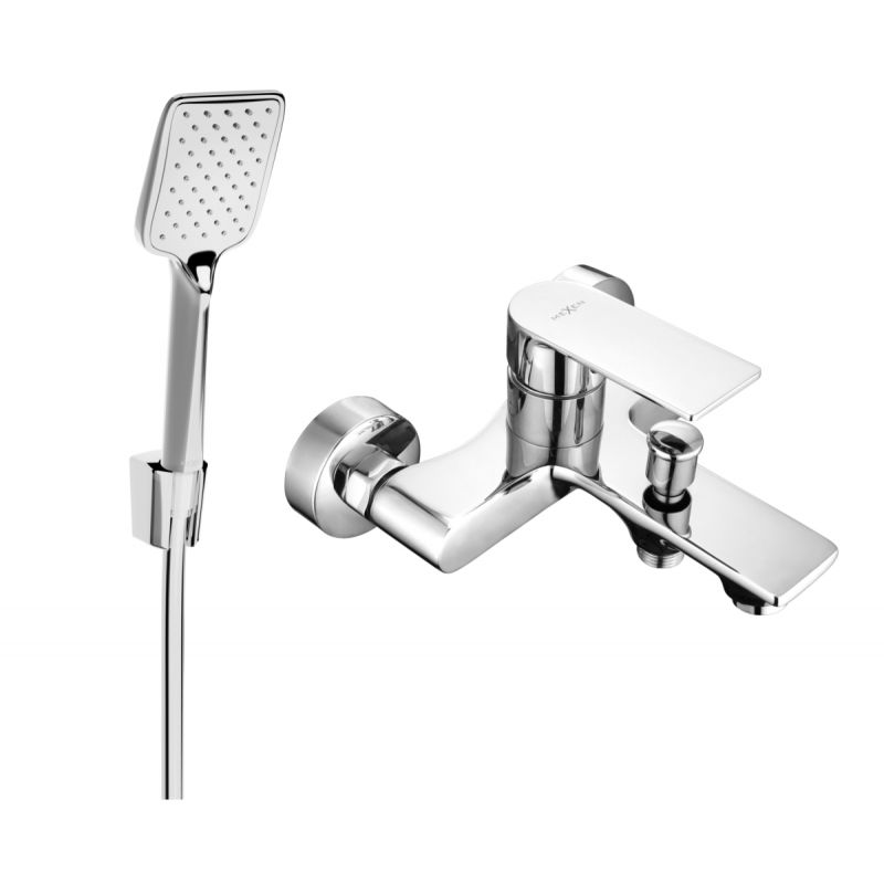 Bateria wannowa z zestawem prysznicowym Mexen Royo chrom 7223R62-00 1 szt.