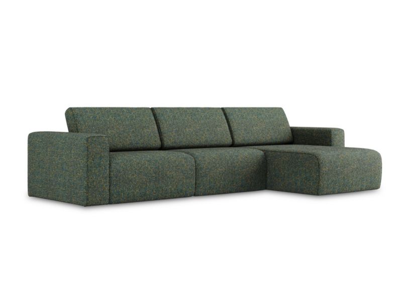 Narożnik modułowy M prawy Makamii Kalea z tkaniny strukturalnej 314x167 cm zielony 1 szt.