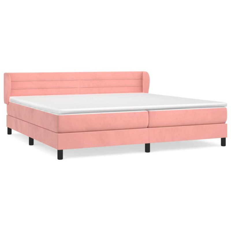Łóżko kontynentalne WaszeMeble 200x200 cm różowe WM-3127576 1 szt.