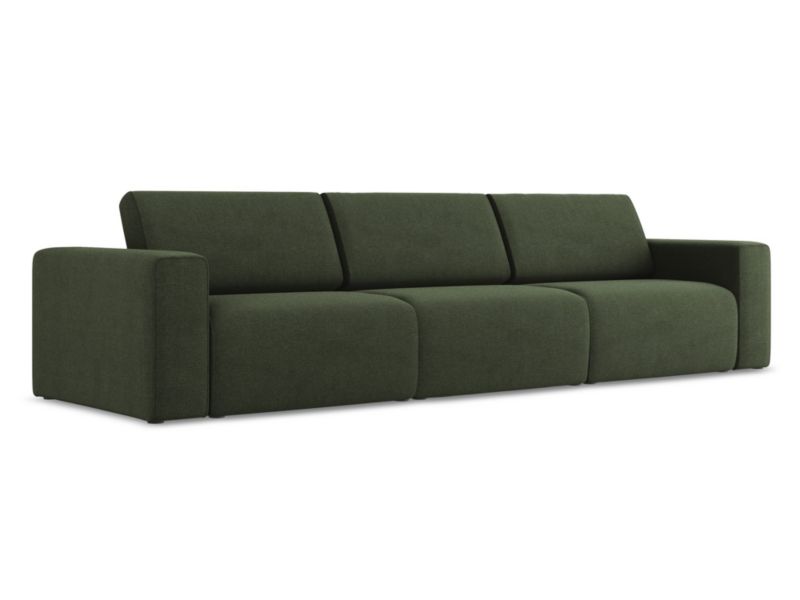 4-osobowa kanapa modułowa Makamii Kalea z tkaniny strukturalnej 314x103 cm oliwkowy 1 szt.