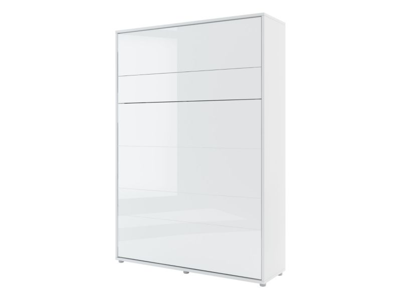 Półkotapczan Bed-Concept BC-01 140x200 z oświetleniem LED biały/biały połysk 1 szt.