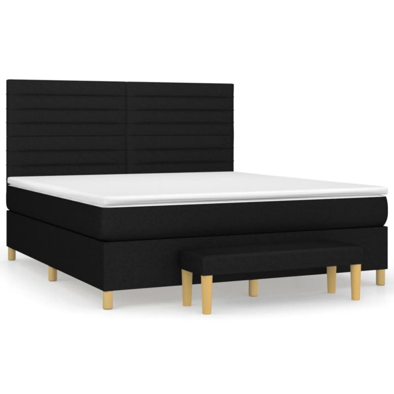 Łóżko kontynentalne WaszeMeble 180x200 cm czarne WM-3137255 1 szt.