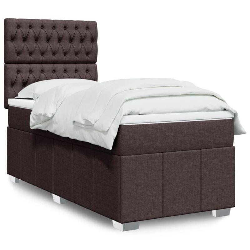 Łóżko kontynentalne WaszeMeble 100x200 cm brązowe WM-3293889 1 szt.
