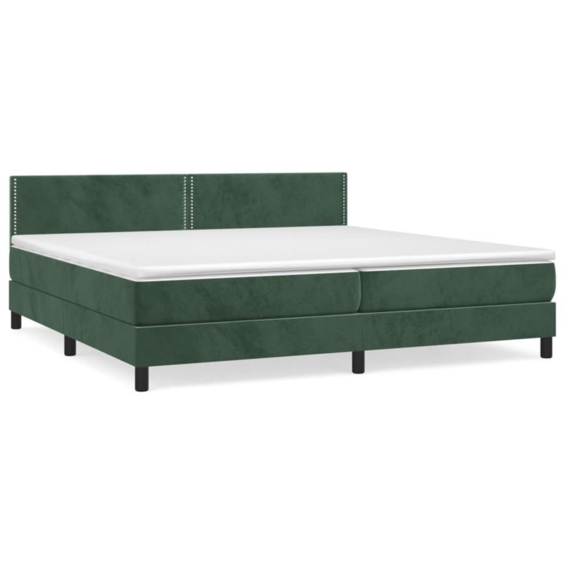 Łóżko kontynentalne WaszeMeble 200x200 cm zielone WM-3141266 1 szt.