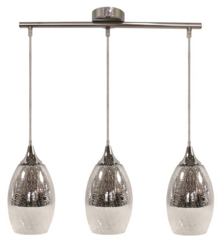 Lampa sufitowa Candellux Celia chromowana-srebrna wym: 125 x 60 x 16 cm 3xE27 x 60W 1 szt.