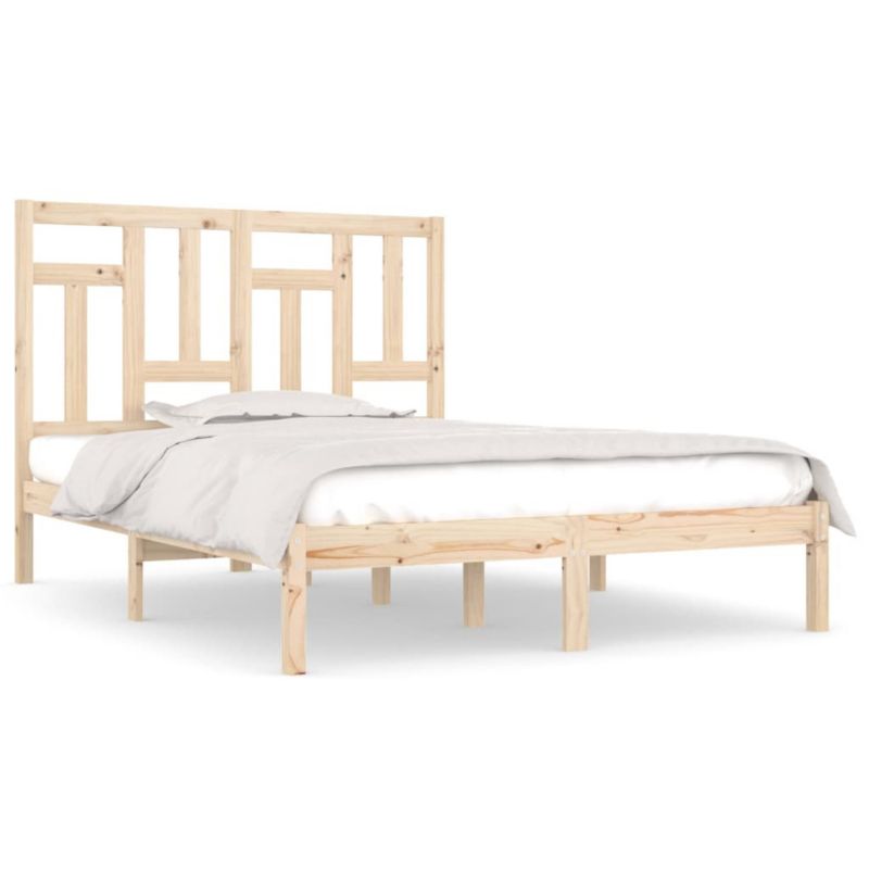 Łóżko drewniane WaszeMeble 200x200 cm brązowe WM-3104563 1 szt.