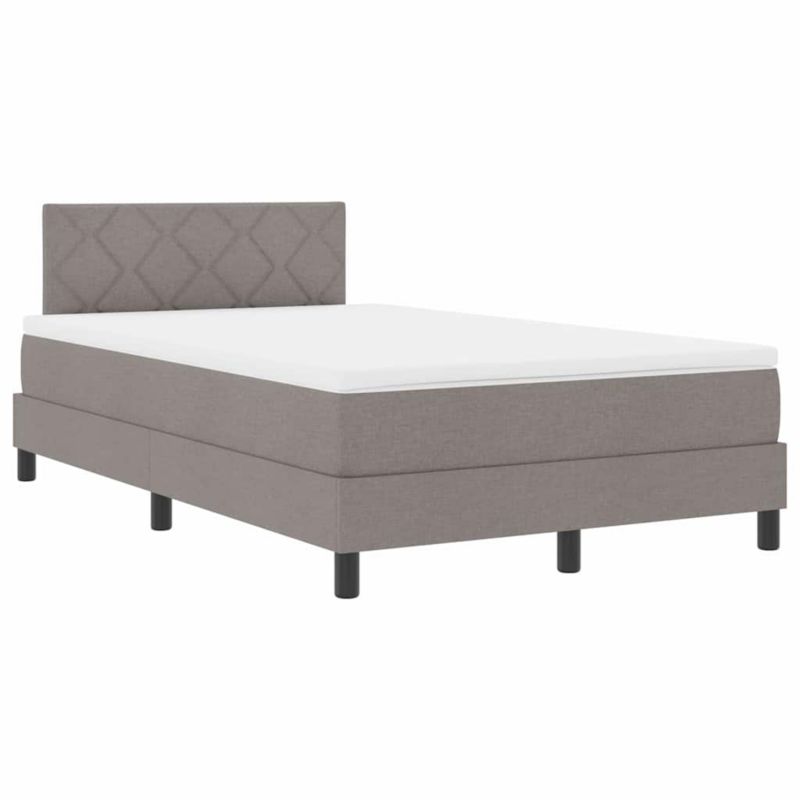 Łóżko z materacem WaszeMeble 120x190 cm ciemnoszary WM-3338752 1 szt.