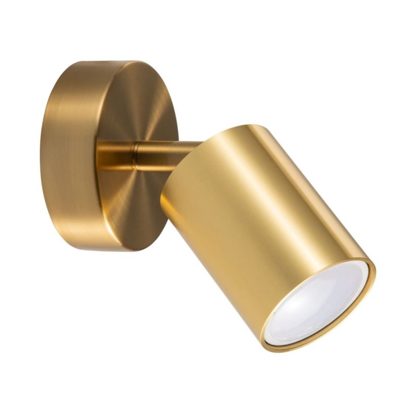 Spot Polux Goldi złoty 1 x GU10 x 10W IP20 wym: 8 x 8 cm - 1 szt.