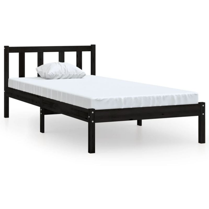 Łóżko drewniane WaszeMeble 75x190 cm czarna WM-810046 1 szt.
