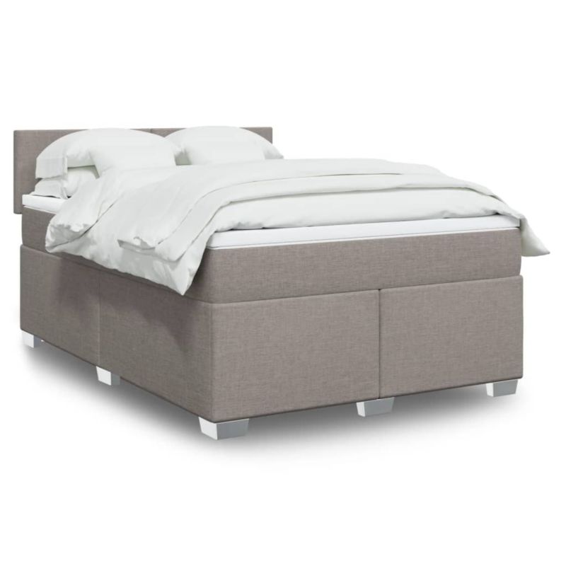 Łóżko z materacem WaszeMeble 140x190 cm taupe WM-3288180 1 szt.
