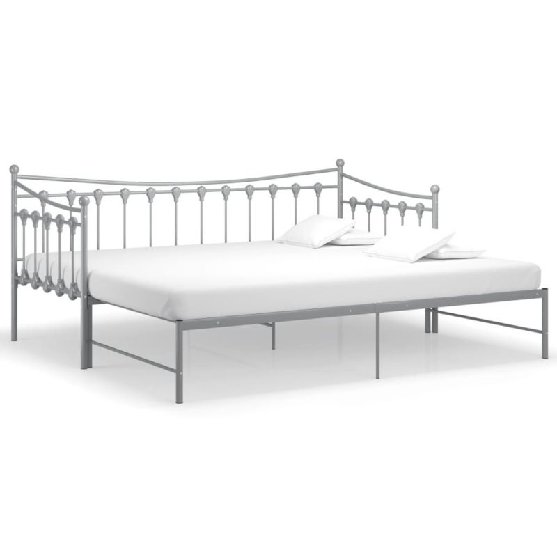 Łóżko metalowe WaszeMeble 90x200 cm szara WM-324760 1 szt.