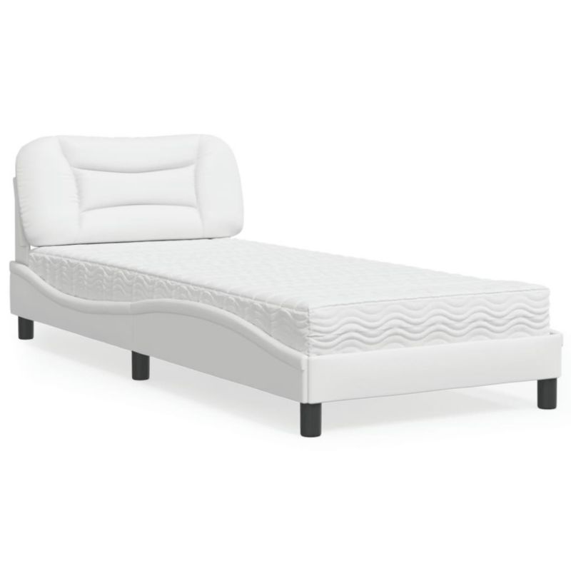 Łóżko tapicerowane WaszeMeble 80x200 cm białe WM-3208683 1 szt.