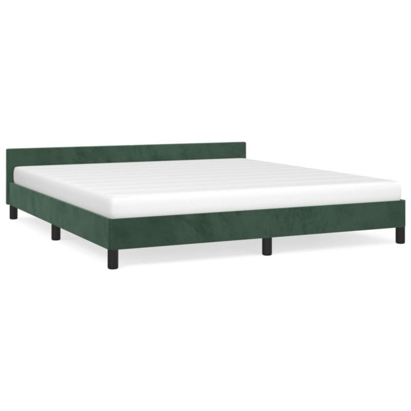 Łóżko tapicerowane WaszeMeble 160x200 cm ciemnozielone WM-347582 1 szt.