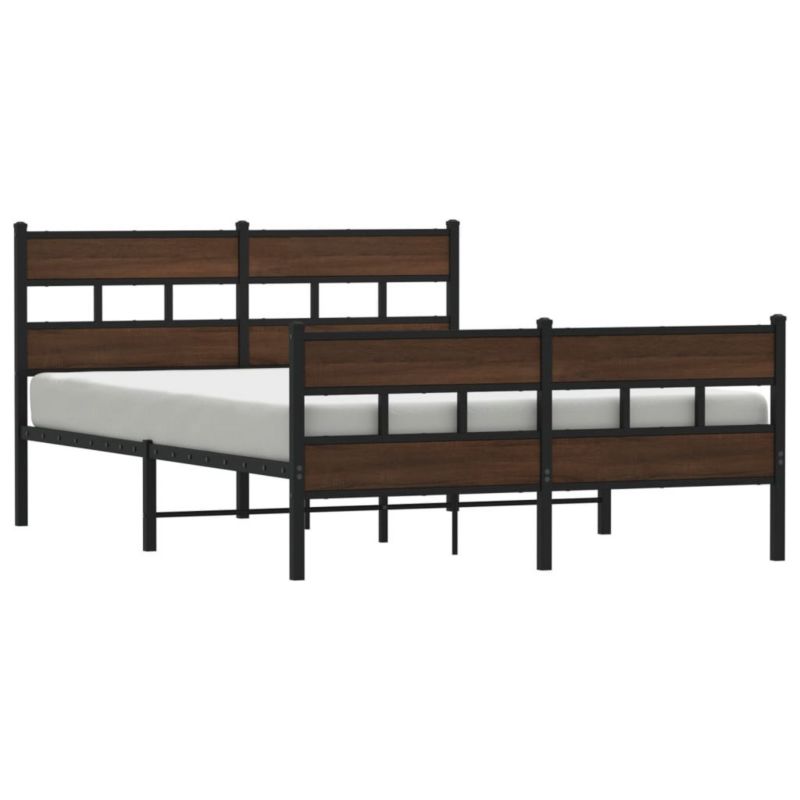Łóżko metalowe WaszeMeble 160x200 cm brązowy WM-3308477 1 szt.