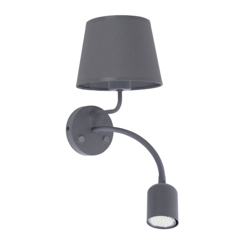 Kinkiet ścienny TK-Lighting Maja szary 2 x E27 x IP20 wym: 50 x 19 x 10 cm - 1 szt.