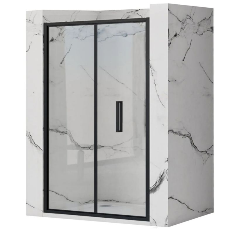 Drzwi Prysznicowe Składane Rea Rapid Fold 100 Czarny 2,5X100X190Cm 1 Szt