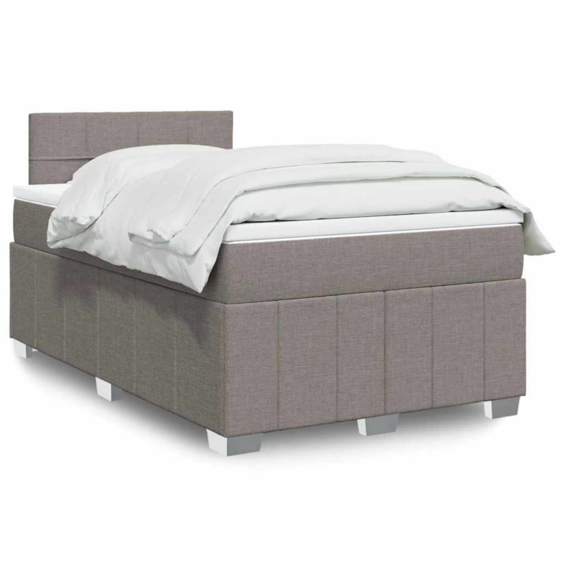 Łóżko z materacem WaszeMeble 120x200 cm taupe WM-3287039 1 szt.