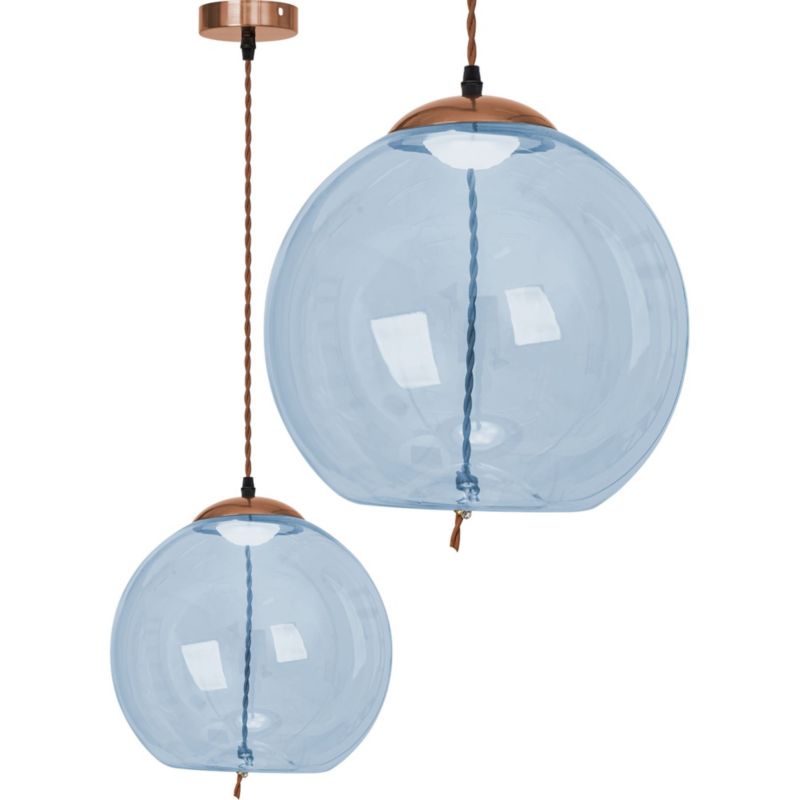 Lampa Sufitowa Wisząca Toolight Led App445-Cp Niebieski 1 Szt