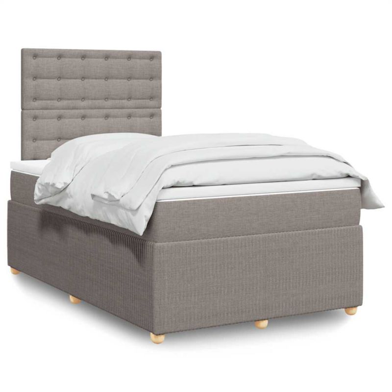 Łóżko z materacem WaszeMeble 120x200 cm taupe WM-3294341 1 szt.
