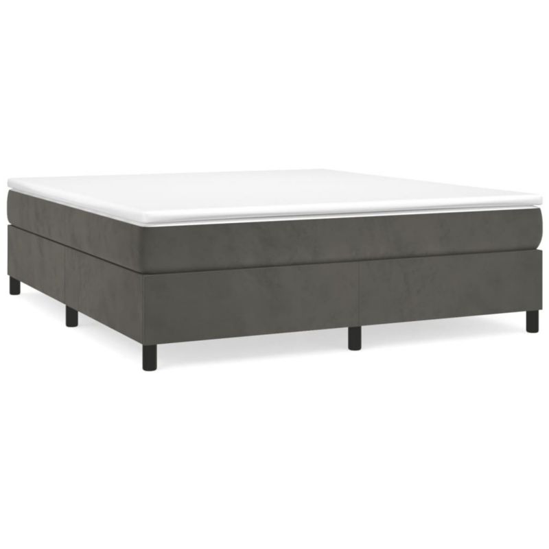 Łóżko kontynentalne WaszeMeble 160x200 cm ciemnoszare WM-3144688 1 szt.