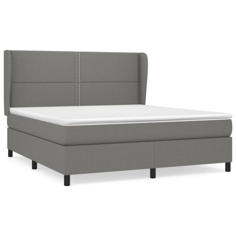 Łóżko kontynentalne WaszeMeble 180x200 cm ciemnoszara WM-3127902 1 szt.