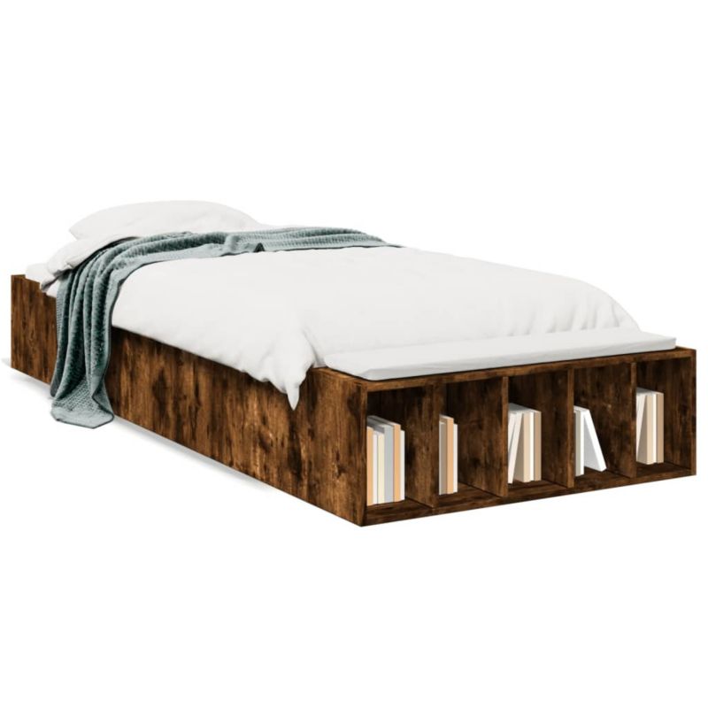 Łóżko drewniane WaszeMeble 100x200 cm brązowe WM-3280605 1 szt.