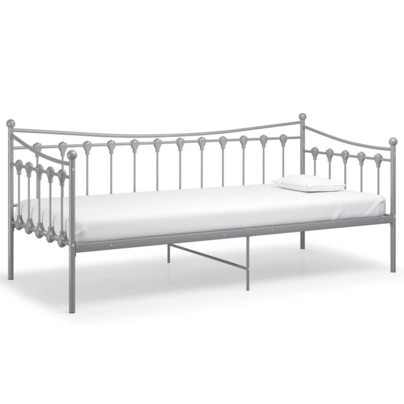 Łóżko metalowe WaszeMeble 90x200 cm szara WM-324757 1 szt.