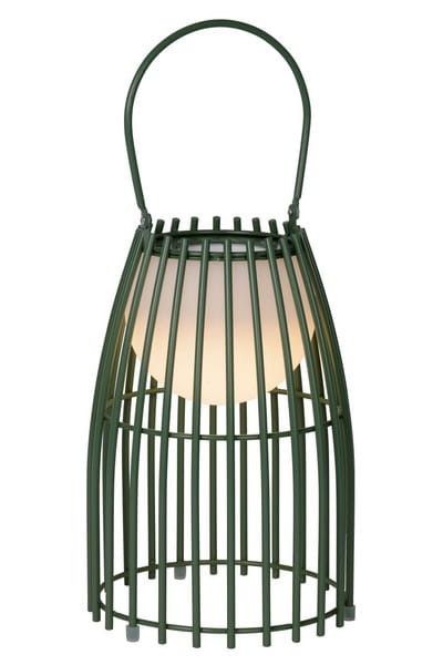 Lampa stołowa Lucide Fjara zielona LED 0.3W 2800K-3200K 30lm IP44 wym: 25 x 17.5 x 17.5 cm metal - 1 szt.