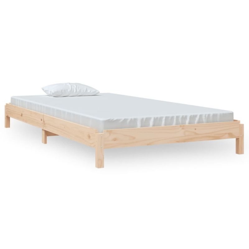 Łóżko drewniane WaszeMeble 100x200 cm brązowe WM-820387 1 szt.