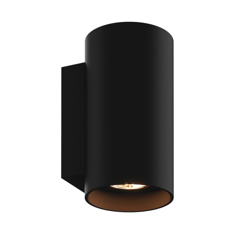 Kinkiet ścienny Zuma Line Sandy Wl czarny styl nowoczesny 2 x GU10 x 50W IP20 wym: 14,2 x 8 cm - 1 szt.