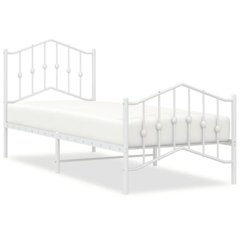 Łóżko metalowe WaszeMeble 80x200 cm biała WM-373847 1 szt.