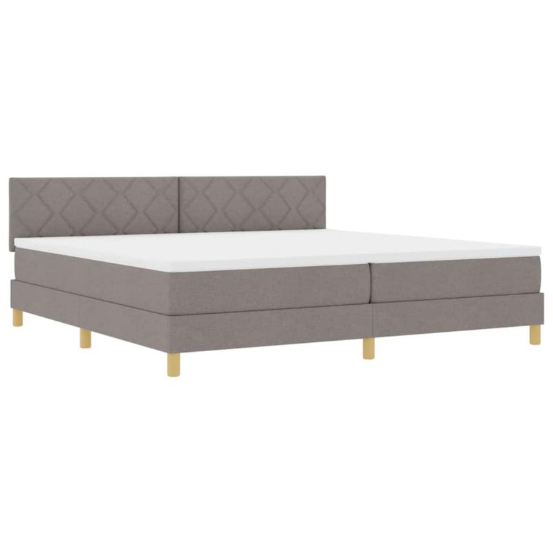 Łóżko z materacem WaszeMeble 200x200 cm ciemnoszary WM-3339025 1 szt.