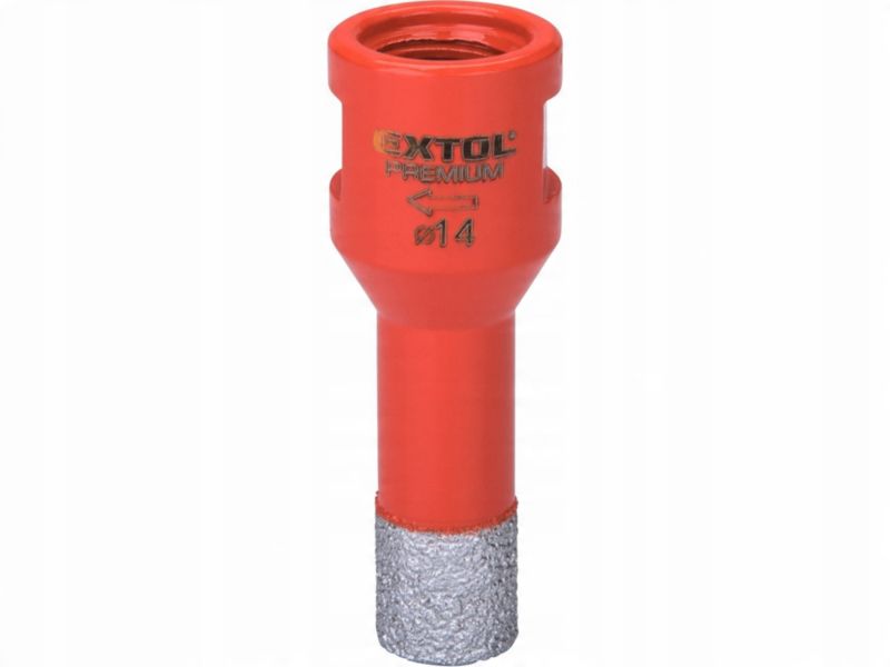 Otwornica diamentowa koronka wiertło Extol Craft 14 mm M14 do gresu płytek glazury 1 szt