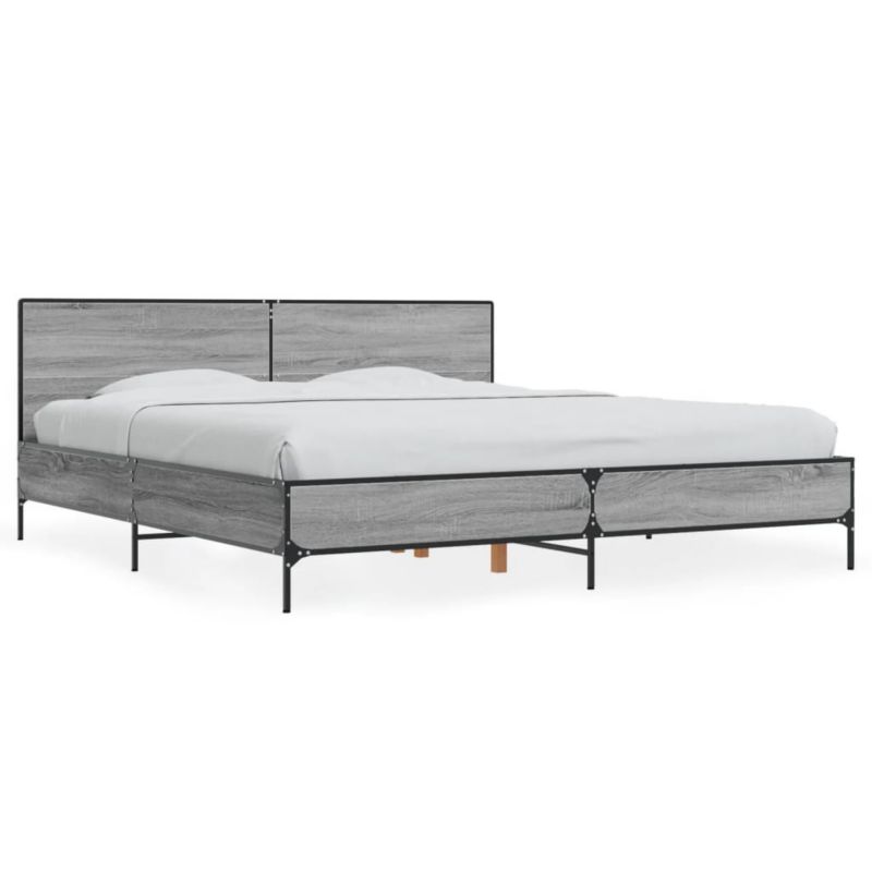 Łóżko metalowe WaszeMeble 200x200 cm szary WM-3280020 1 szt.