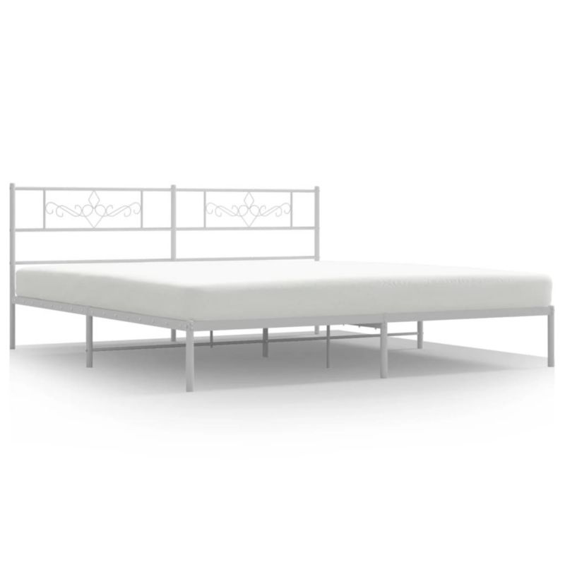 Łóżko metalowe WaszeMeble 193x203 cm biała WM-355322 1 szt.