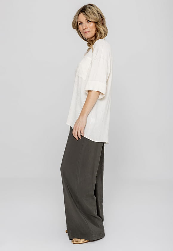 Weite DAMENHOSE LIAM – länger – khaki