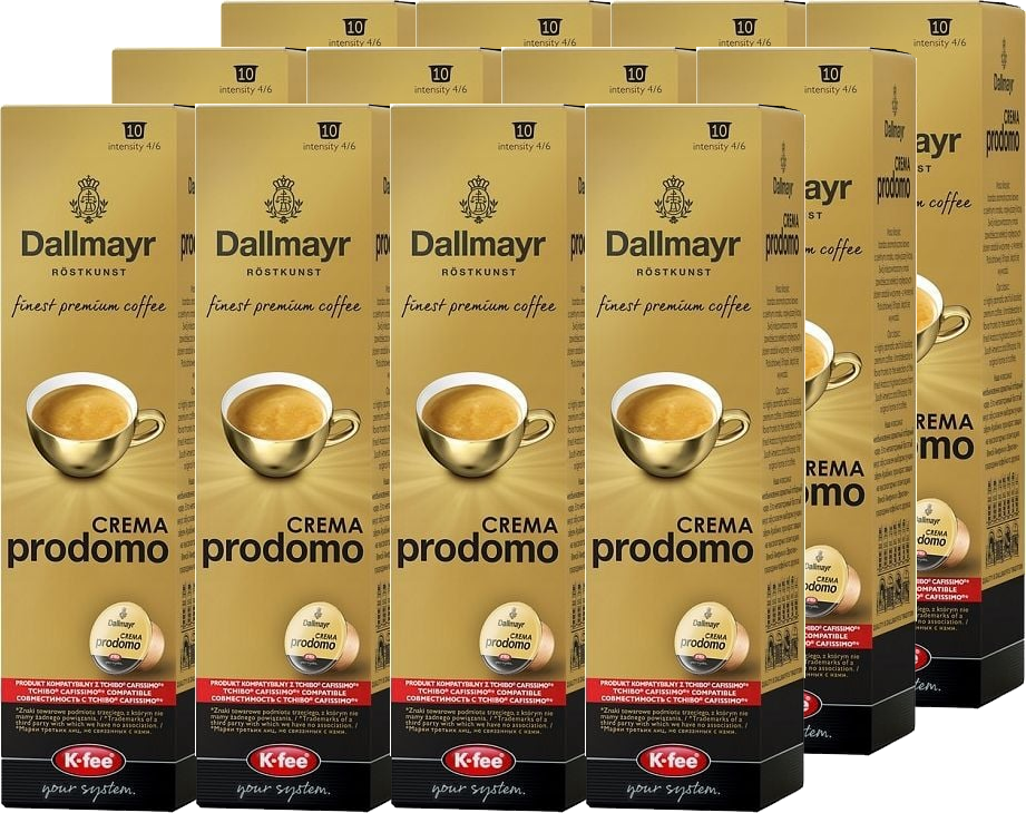 12x Kapsułki do ekspresu Dallmayr Prodomo UTZ, 10 sztuk, 78g