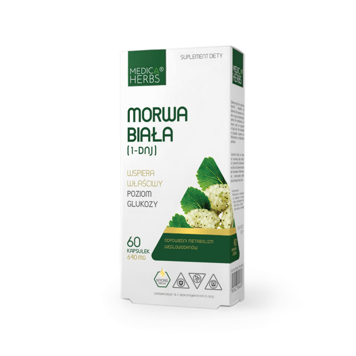 Medica herbs morwa biała 640 mg, 60 kapsułek