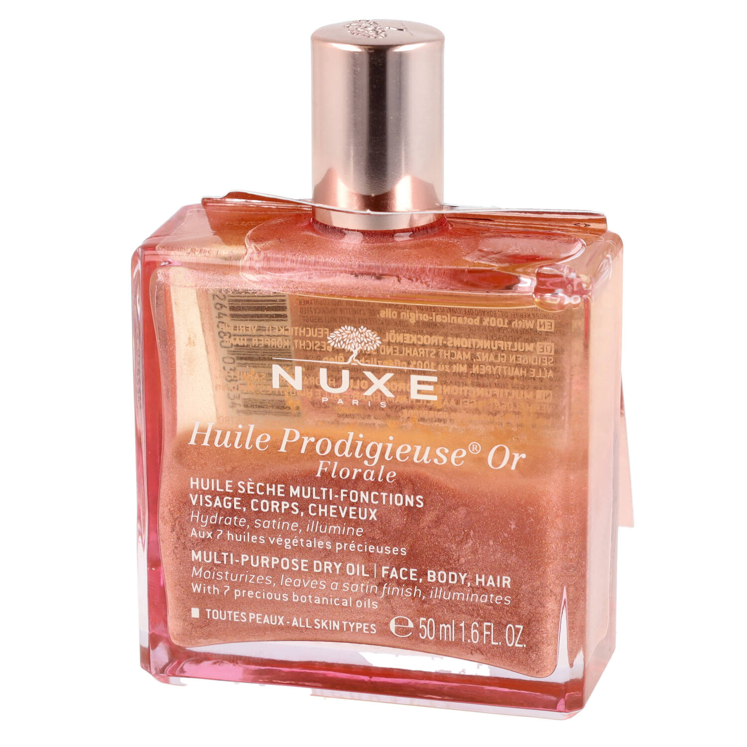 Nuxe huile prodigieuse florale - suchy olejek ze złotymi drobinkami, 50 ml
