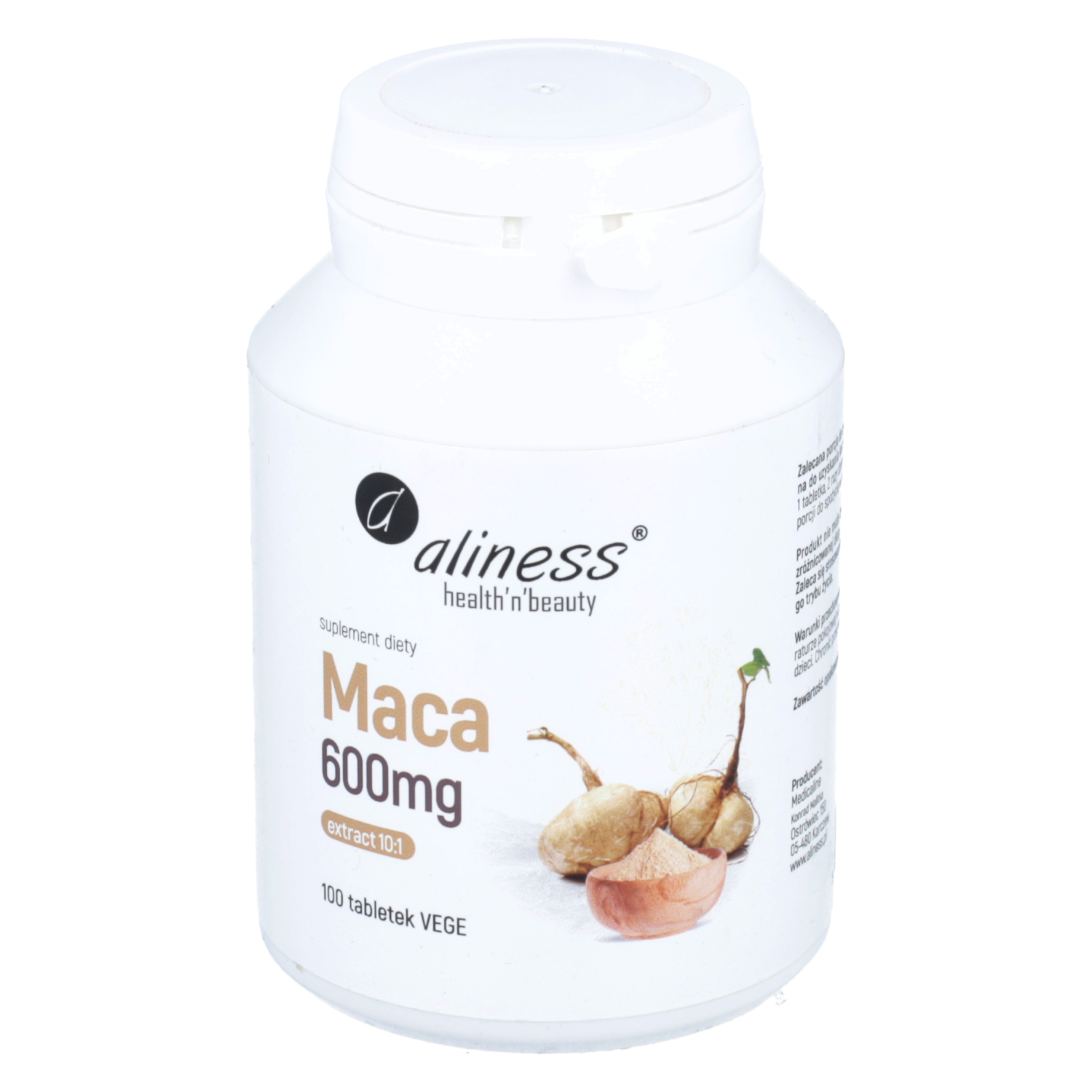 Aliness maca 600 mg, 100 kapsułek