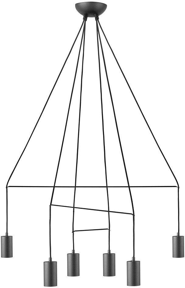 Nowodvorski Lighting Imbria lampa wisząca 6x W czarna 9677