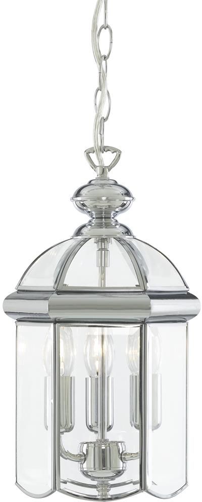 Searchlight Lanterns lampa wisząca 3x60 polerowany chrom/szkło przezroczyste 5133CC