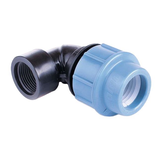 Kolano PE Pipelife z gwintem wewnętrznym 90 st. 40 mm x 1"
