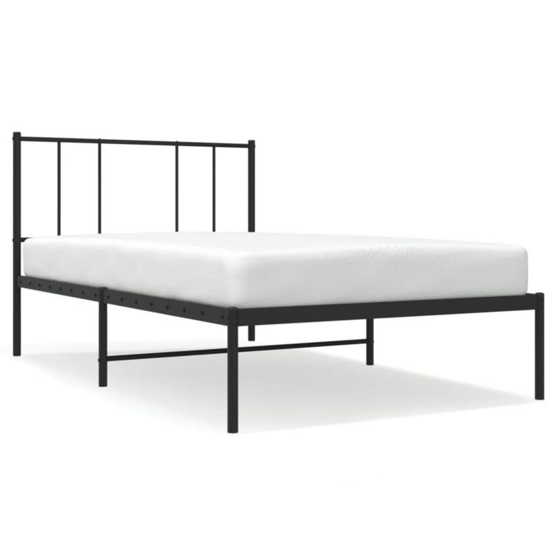 Łóżko metalowe WaszeMeble 80x200 cm czarna WM-352471 1 szt.
