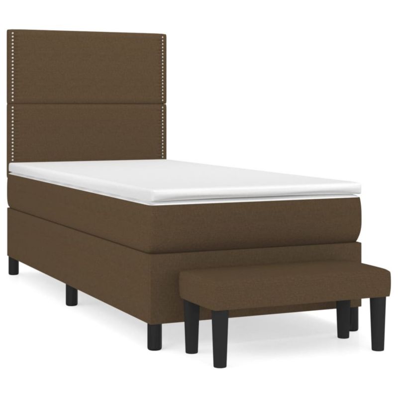 Łóżko kontynentalne WaszeMeble 90x200 cm brązowe WM-3136488 1 szt.