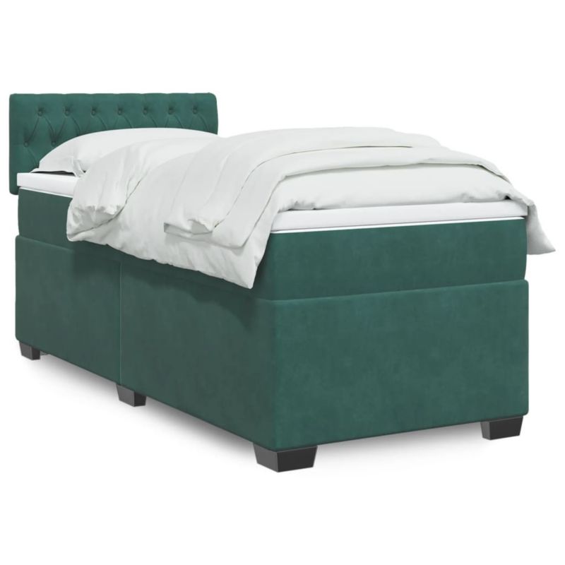 Łóżko kontynentalne WaszeMeble 80x200 cm zielone WM-3286171 1 szt.