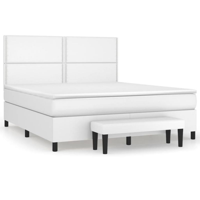 Łóżko kontynentalne WaszeMeble 180x200 cm białe WM-3137618 1 szt.