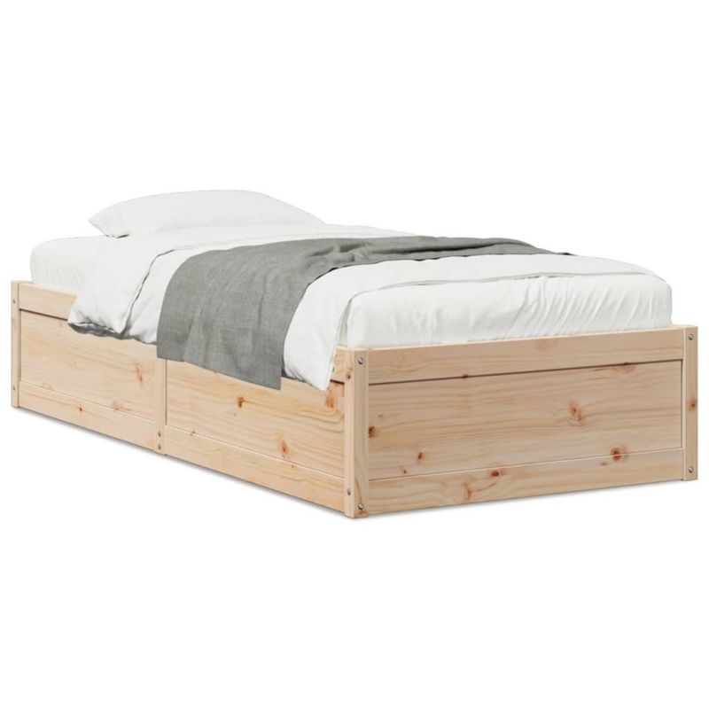 Łóżko drewniane WaszeMeble 90x190 cm brązowe WM-846843 1 szt.